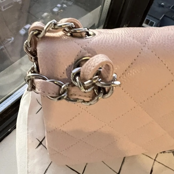 NWT Chanel Classic JUMBO LIGHT PINK Caviar Double Flap Bag Silver HW - Picture 11 of 16